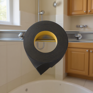 Bande en néoprène DeWalt de 10 mm de largeur, noire, avec adhésif au dos, pour accessoires de câblage - Product Image 3