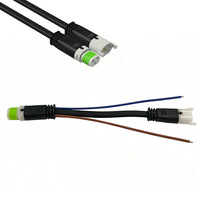 Connecteurs d'aviation mâle-femelle 2 et 3 broches (contacts en cuivre pur) pour câbles d'alimentation ; Connecteurs étanches pour bande LED extérieure