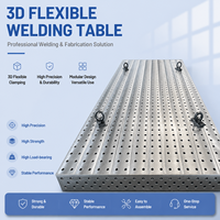 Tables de soudage industrielles flexibles 3D nitrurées, plateforme de positionnement modulaire robuste pour la fabrication de structures en acier
