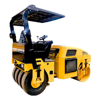3000kg 4000kg Mini compacteur à rouleaux vibrants 3 tonnes 4 tonnes rouleau à pneus ou compacteur de pièces à vendre