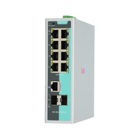 Commutateur Ethernet industriel géré L2 à 10 ports Gigabit RJ45 SFP Non-PoE pour montage sur rail DIN