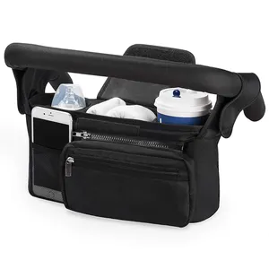 Nueva Bolsa Organizadora Universal para Cochecito <span class=keywords><strong>de</strong></span> Bebé con Bolsa para Teléfono Desmontable y Correa para el Hombro, Compatible con Cochecitos <span class=keywords><strong>de</strong></span> Bebé - Product Image 1