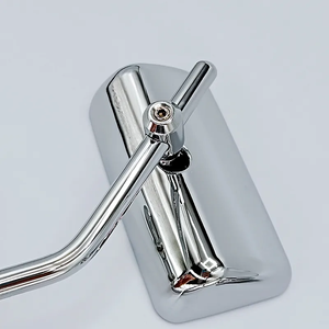 RETRO accessori moto specchietti rettangolari per moto moto moto in lega di alluminio convesso manubrio laterale specchietti - Product Image 2