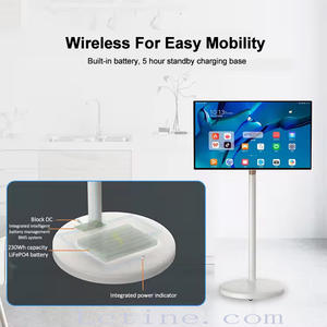 Smart <span class=keywords><strong>Home</strong></span> TV portable sur pied avec roues Digital Signage Mobile Free Play Tablet PC - Product Image 6