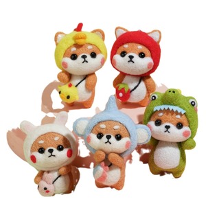 Kit de Material para Manualidades de Fieltro de Lana Clásico de <span class=keywords><strong>Shiba</strong></span> <span class=keywords><strong>Inu</strong></span> 3, Muñeco Hecho a Mano, Llavero, Adorno Colgante para Coche, Venta al por Mayor en China - Product Image 5