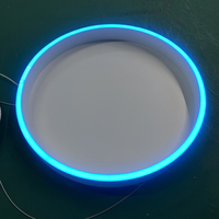 Luminaire suspendu rond en mousse RGB intelligent, décoration naturelle biophilique, lustre LED pour café, hôtel, bureau, spa, décoration de la maison
