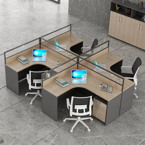 Estación de Trabajo Modular Moderna con Cubículos Divisorios para Oficina de 6, 8 o 10 Plazas - Product Image 2