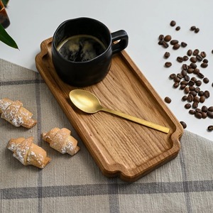 Hot Sale Wooden Serving <b>Tray</b> for Breakfast <b>Tea</b> Coffee Fruits Desk Living Room Use Dishwasher Safe Multifunction Reasonable Price - Product Image 4