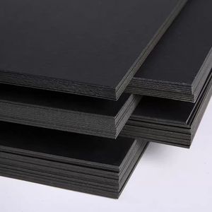 Papier cartonné noir 250g 300g 350g, haute résistance, feuille de papier noir C2S, carton noir - Product Image 5