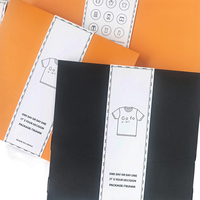 Boîte en carton kraft personnalisée de haute qualité pour t-shirts, écharpes, chaussettes, emballage de t-shirts, boîte enveloppe avec logo