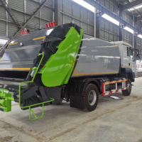 Camion compacteur de déchets 100% électrique de 14 m³ avec batterie de 190,51 kWh, autonomie de plus de 207 km, grande benne de compression des déchets