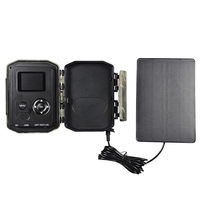 Caméra de surveillance extérieure sans fil 8K 60MP avec batterie 7800 mAh, énergie solaire, étanche IP66, vision nocturne infrarouge pour la chasse
