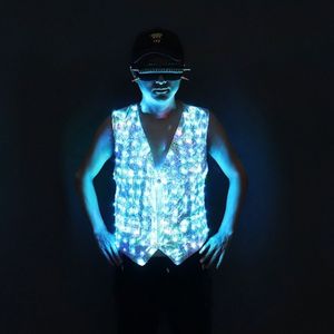 Chaleco con luz LED, <span class=keywords><strong>ropa</strong></span> <span class=keywords><strong>de</strong></span> mago, chaqueta <span class=keywords><strong>de</strong></span> disfraces LED <span class=keywords><strong>de</strong></span> rendimiento <span class=keywords><strong>de</strong></span> circo - Product Image 4