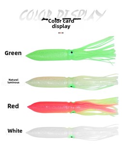 Señuelo de Goma Suave de 30cm con Forma de Pulpo y Calamar que Brilla en la Oscuridad, Precio de Fábrica al por Mayor, para Pesca de Arrastre en Alta Mar - Product Image 2