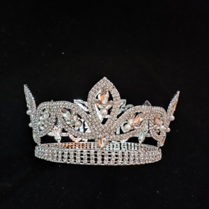 Corona <span class=keywords><strong>da</strong></span> <span class=keywords><strong>Re</strong></span> o Regina Completa e Rotonda, Grande e Alta, con Strass e Perle per Concorsi di Bellezza - Product Image 4