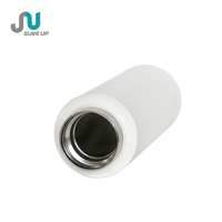 Bouteille d'eau en acier inoxydable isolée à double paroi blanche avec affichage intelligent de la température à LED de haute qualité avec compartiment à thé