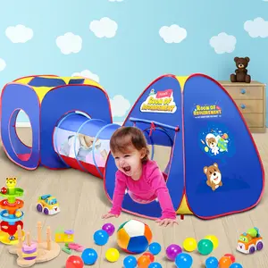 高品質キッズトンネルテント子供屋内遊びおもちゃペイリークロステント折りたたみプレイハウス