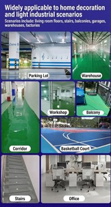 Peinture époxy 10-en-1 pour sols en ciment : Revêtement auto-nivelant antidérapant et résistant à l'usure pour ateliers d'usine - Product Image 3