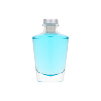 Bouteille diffuseur de parfum en verre rond transparent vide de 150 ml en gros personnalisée, huile et bâtonnets d'emballage pour salle de bain