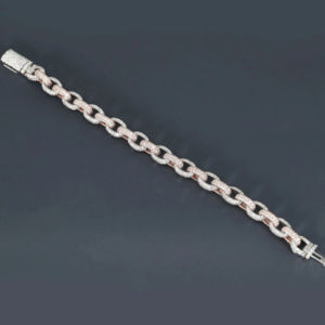 Stylish 925 Sterling Silver Cuban Link Bracelet Lab Grown Moissanite Diamond Minimal Design Jewelry - Product Image 2