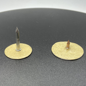 Clous à tête ronde polis et brillants, noirs recuits - Product Image 4