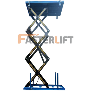 Mesa elevadora de tijera eléctrica Fasterlift con plataforma CE para elevación de altura Elevador de tijeras eficiente - Product Image 6