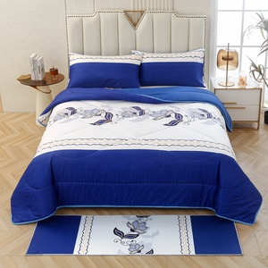 Bán Buôn Vua Kích Thước Giường <span class=keywords><strong>Comforter</strong></span> Set Khách Sạn Nhà Bệnh Viện Sử Dụng Quilt Set Với Sàn <span class=keywords><strong>Mat</strong></span> 4 Pcs <span class=keywords><strong>Comforter</strong></span> Set Corcha Para Cama - Product Image 6
