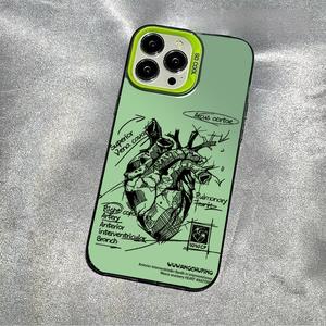 Funda de teléfono creativa modelo corazón médico para <span class=keywords><strong>iPhone</strong></span> 16 15 14 13 12 11 <span class=keywords><strong>Pro</strong></span> Plus 10 <span class=keywords><strong>Pro</strong></span> <span class=keywords><strong>Max</strong></span> 12S <span class=keywords><strong>11S</strong></span> 12 - Product Image 2