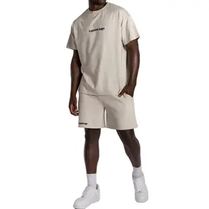 custom oversized heavy blank thick supima t-shirt 100% recycled cotton fleece t shirt crew neck tshirt oversized tshirt