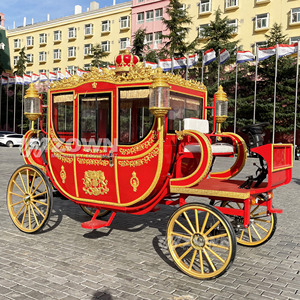 รถม้าไฟฟ้า ZOWN Royal สีแดงทอง สำหรับงานแต่งงาน รุ่น Princess 60V 80A ล้อตัน ปรับแต่งได้ - Product Image 6