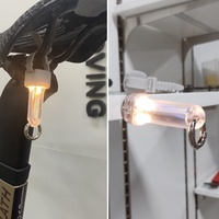 Feu arrière de vélo rechargeable, étanche IPX6, multifonctionnel, LED, pour la conduite nocturne