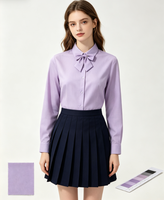 Tissu Sergé 170GSM 40S à Effet Rafraîchissant, Infroissable, Teinture Réactive, pour Chemises d'Uniforme JK Garçons et Filles