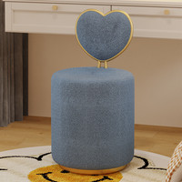 Vente en gros de tabourets pouf avec dossier mignon tabouret en velours poufs chambre à coucher salon de beauté chaises de maquillage