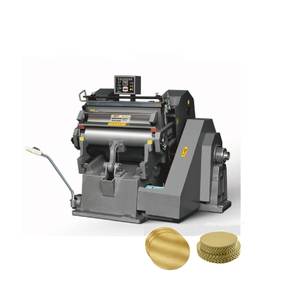 Hochpräzise halbautomat ische Rill stanz maschine Für Papp papier Recycling blech Kuchen platte Kreis ml750 - Product Image 1