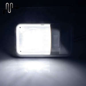 Lampe de plafond à 24 <span class=keywords><strong>LED</strong></span> pour lecture, camionnette, <span class=keywords><strong>camion</strong></span>, camping-car, lampe de toit, éclairage intérieur, lumière <span class=keywords><strong>LED</strong></span> 12V - Product Image 5