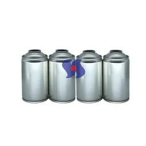 CMYK Customized Logo Diameter 65X100mm Neck-In Car Care Production Empty Aerosol Tin Can