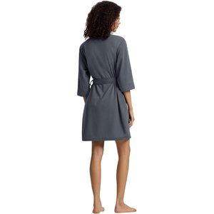 Robe en tricot gaufré pour femmes, kimono court, peignoir à manches 3/4, vêtements de détente doux pour le spa et l'été - Product Image 3