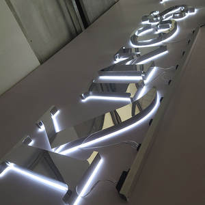 مكتب مخصص داخلي الخلفية Led Sign Business 3D أثار قطع يافطة أحرف أكريليكية جدار حرف شعار العلامة التجارية لافتات للأعمال - Product Image 2