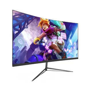 Nereus Supplier Wholesale 27 Inch Monitor Gamer Display Computer Pc Lcd Led Mva Curved Screen 75Hz Gaming Monitor