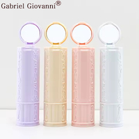 Maquillage haute qualité longue durée étanche à la transpiration cosmétiques Tube vide Tube de rouge à lèvres avec miroir