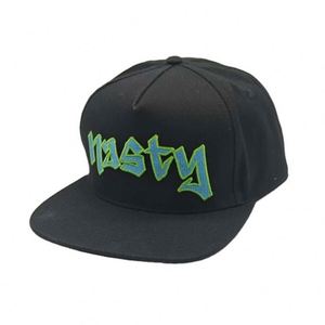 Custom UnStructured Cotton Caps Leather Patch Flat Brim Embroidery logo 5 Panel Snapback <b>Hats</b> - Product Image 4