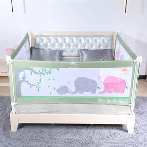 Barrera de rieles de cama portátil de altura ajustable, doble botón, cama para niños, Material de seguridad a la venta, suministros para bebés - Product Image 4