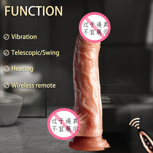 Dildo Vibrador Realista de Silicona Suave con Control Remoto para Mujer, Pistola de Empuje Eléctrica, Varilla Vibrante, Romántico e Interesante - Product Image 5