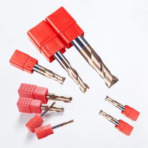 Fraise à queue à 4 dents à haute teneur en matières premières, queue droite, à bout carré, revêtement TiAlN, outils de fraisage - Product Image 3
