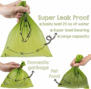 Factory Wholesale Customized High Quality <b>Compostable</b> Eco Dog Poop <b>Bags</b> Private Label - Product Image 3