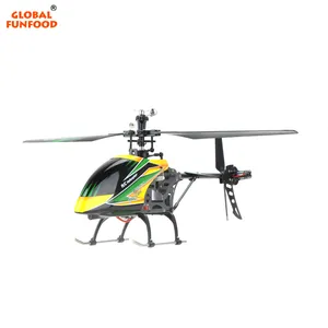 Global Funhood V912 sola hoja 4 canales modelo de avión de juguete de tamaño medio con Motor sin escobillas remoto helicóptero RC avión RTF