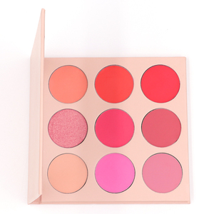 Long Lasting High Pigmented Face 9 Colors Shimmer <strong>Matte</strong> <strong>Blush</strong> Palette Private Label - Product Image 6