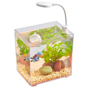 モダンなクリスタルクリア透明シームレスアクリル水槽（小型魚・エビ用）、アクリル製水槽 - Product Image 6