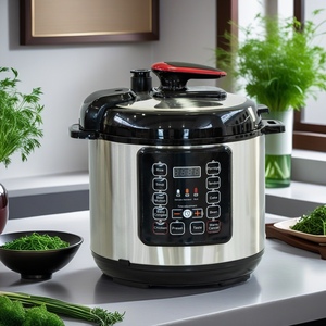 Olla de acero inoxidable multifuncional para uso en exteriores para hoteles, olla arrocera superior de EE. UU., vaporera eléctrica inteligente de 5L - Product Image 1