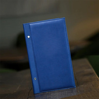 Vente en gros de couvertures de menu de restaurant personnalisées avec logo, luxe, modernes, durables/A5, en cuir PU, imperméables